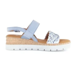 Sandal met riempjes blauw