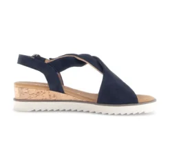 Sandal met riempjes blauw