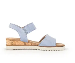 Sandal met riempjes blauw