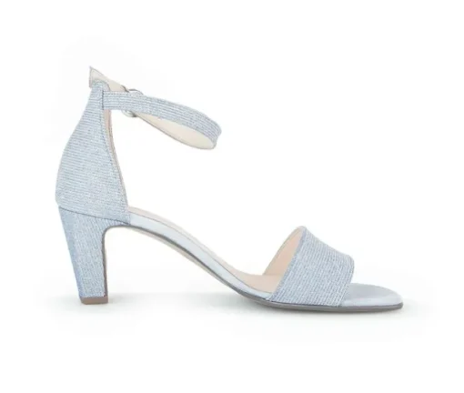 Sandal met riempjes blauw