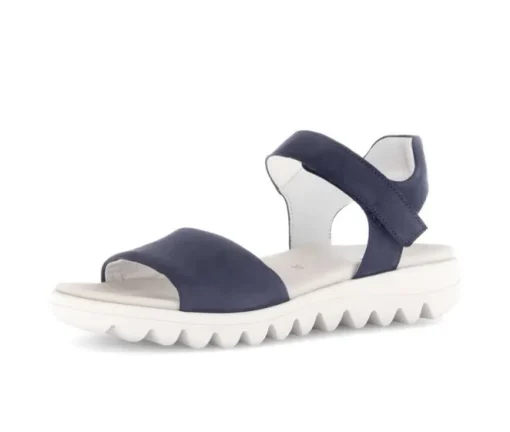 Sandal met riempjes blauw