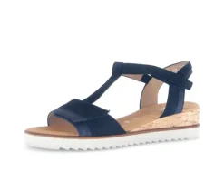 Sandal met riempjes blauw