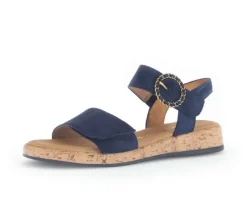 Sandal met riempjes blauw