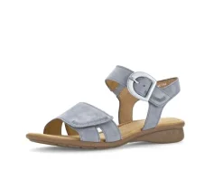 Sandal met riempjes blauw