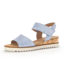 Sandal met riempjes blauw