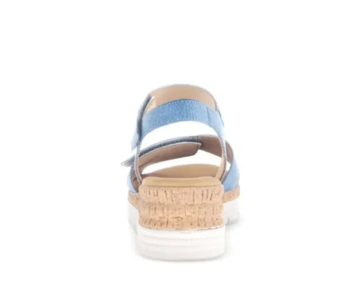 Sandal met riempjes blauw