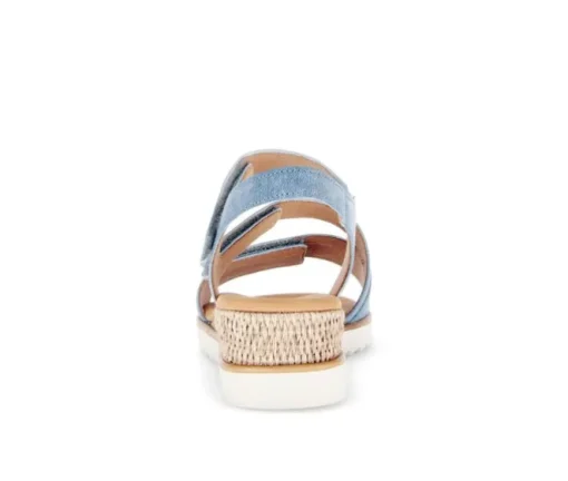 Sandal met riempjes blauw