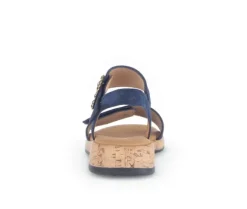 Sandal met riempjes blauw