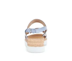 Sandal met riempjes blauw