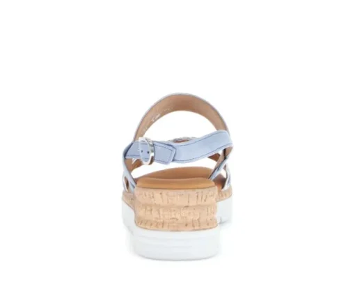 Sandal met riempjes blauw