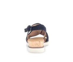 Sandal met riempjes blauw