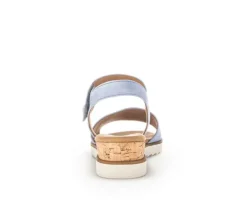 Sandal met riempjes blauw
