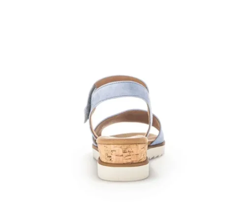 Sandal met riempjes blauw