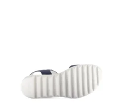 Sandal met riempjes blauw