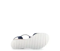 Sandal met riempjes blauw
