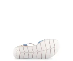Sandal met riempjes blauw