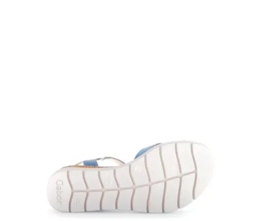 Sandal met riempjes blauw