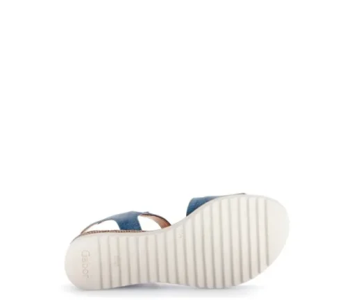 Sandal met riempjes blauw