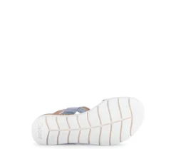 Sandal met riempjes blauw