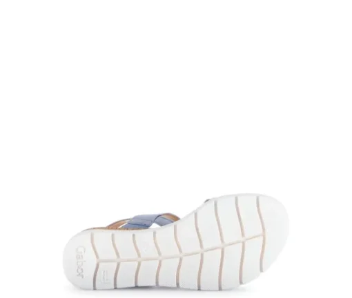 Sandal met riempjes blauw