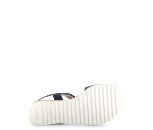 Sandal met riempjes blauw