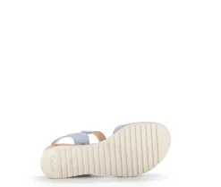 Sandal met riempjes blauw