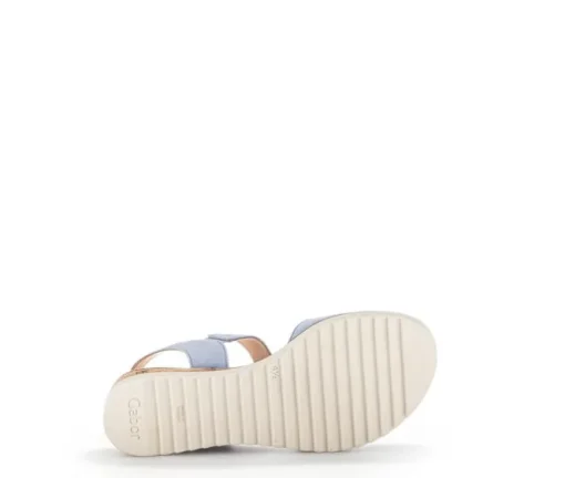 Sandal met riempjes blauw