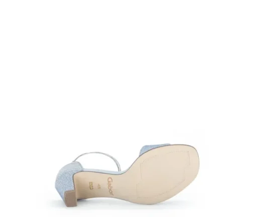 Sandal met riempjes blauw