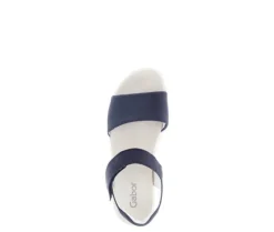 Sandal met riempjes blauw