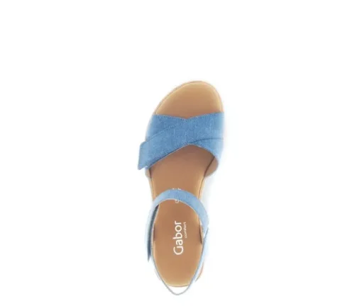 Sandal met riempjes blauw