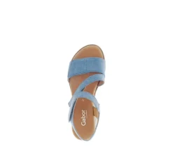 Sandal met riempjes blauw