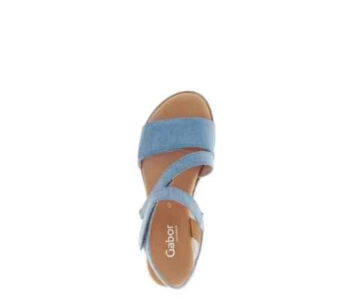 Sandal met riempjes blauw