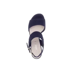 Sandal met riempjes blauw