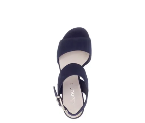 Sandal met riempjes blauw