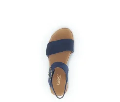 Sandal met riempjes blauw