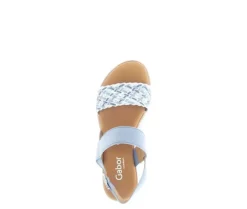 Sandal met riempjes blauw