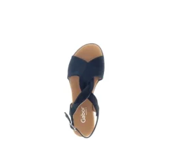 Sandal met riempjes blauw