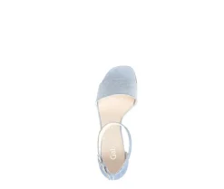 Sandal met riempjes blauw