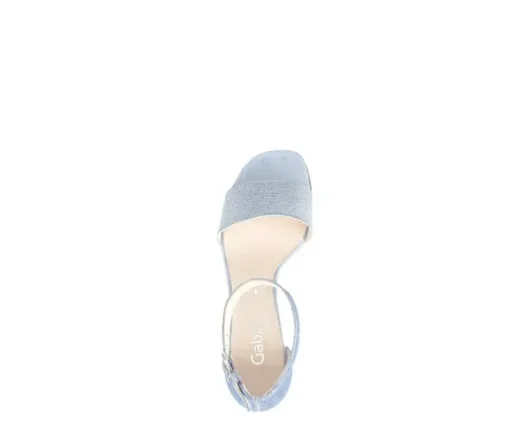 Sandal met riempjes blauw