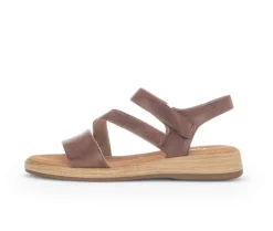 Sandal met riempjes bruin