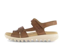 Sandal met riempjes bruin