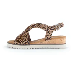 Sandal met riempjes bruin