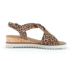Sandal met riempjes bruin