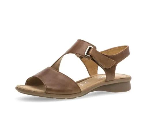 Sandal met riempjes bruin
