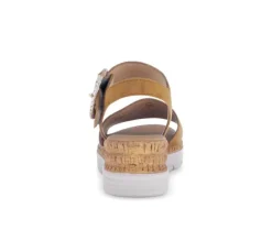 Sandal met riempjes bruin
