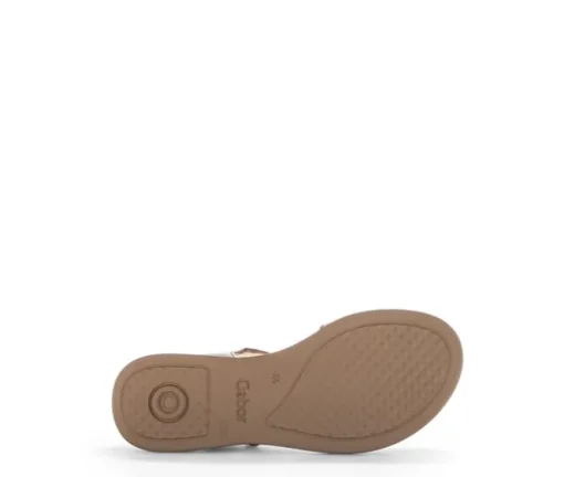 Sandal met riempjes bruin
