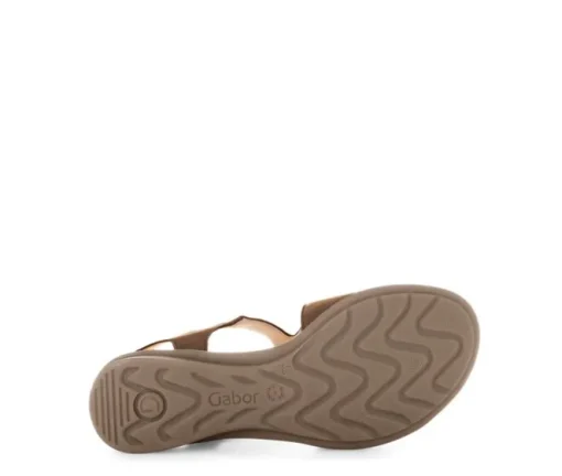 Sandal met riempjes bruin