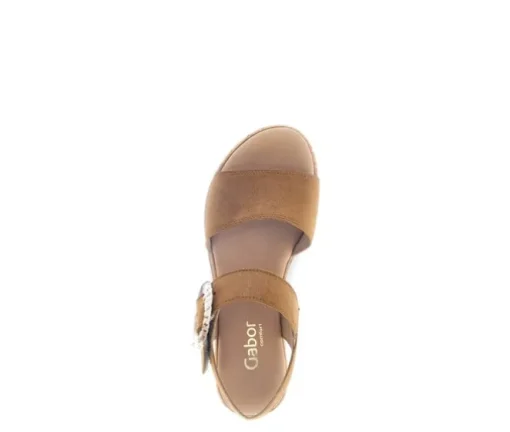Sandal met riempjes bruin
