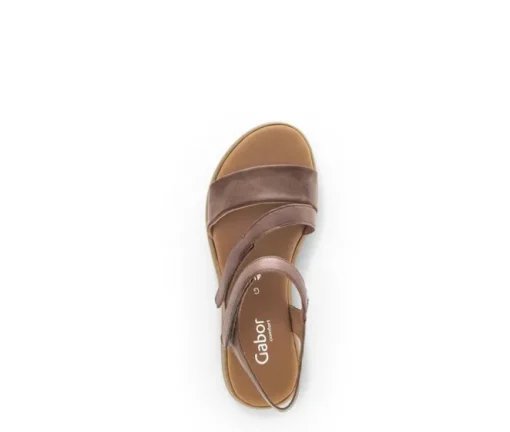 Sandal met riempjes bruin