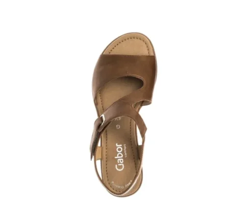 Sandal met riempjes bruin
